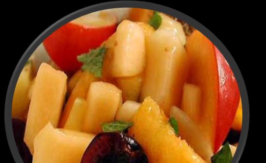 Ice Cream and Fruit Salad