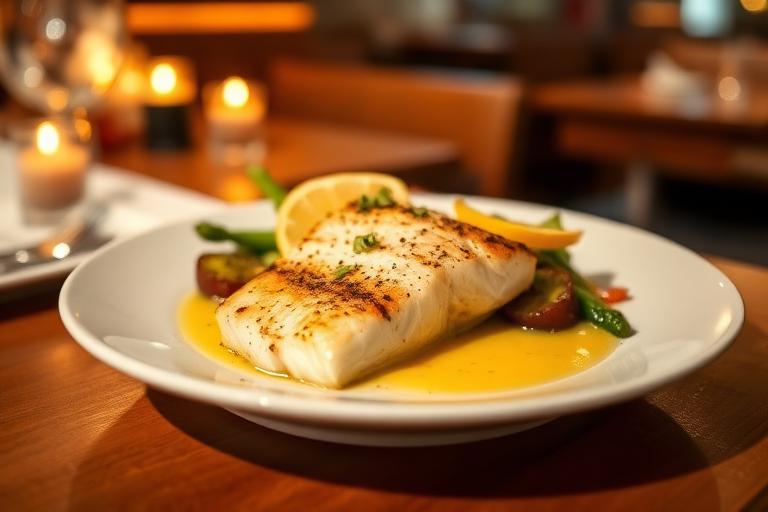 Pan-Seared Hake Fillet