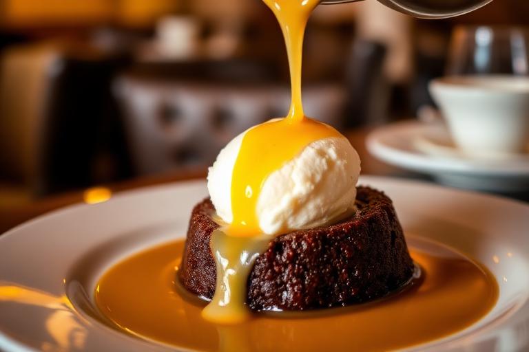 Warm Chocolate Malva Pudding